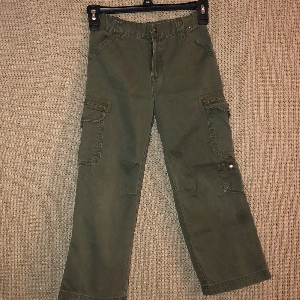 OLIVE CARPENTER PANTS